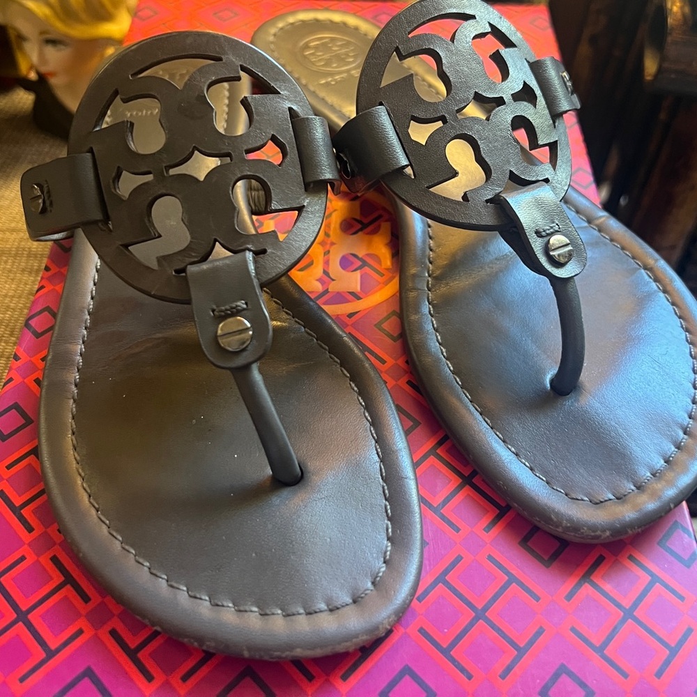 Tory Burch Gray Miller Sandals